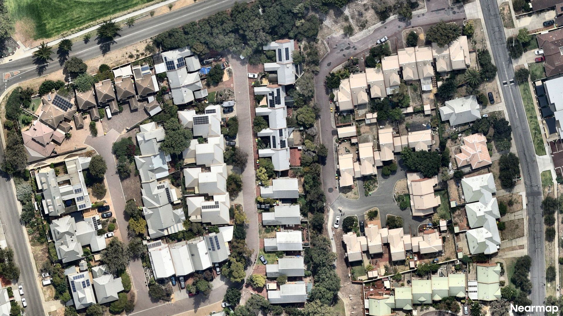 Vertical aerial view