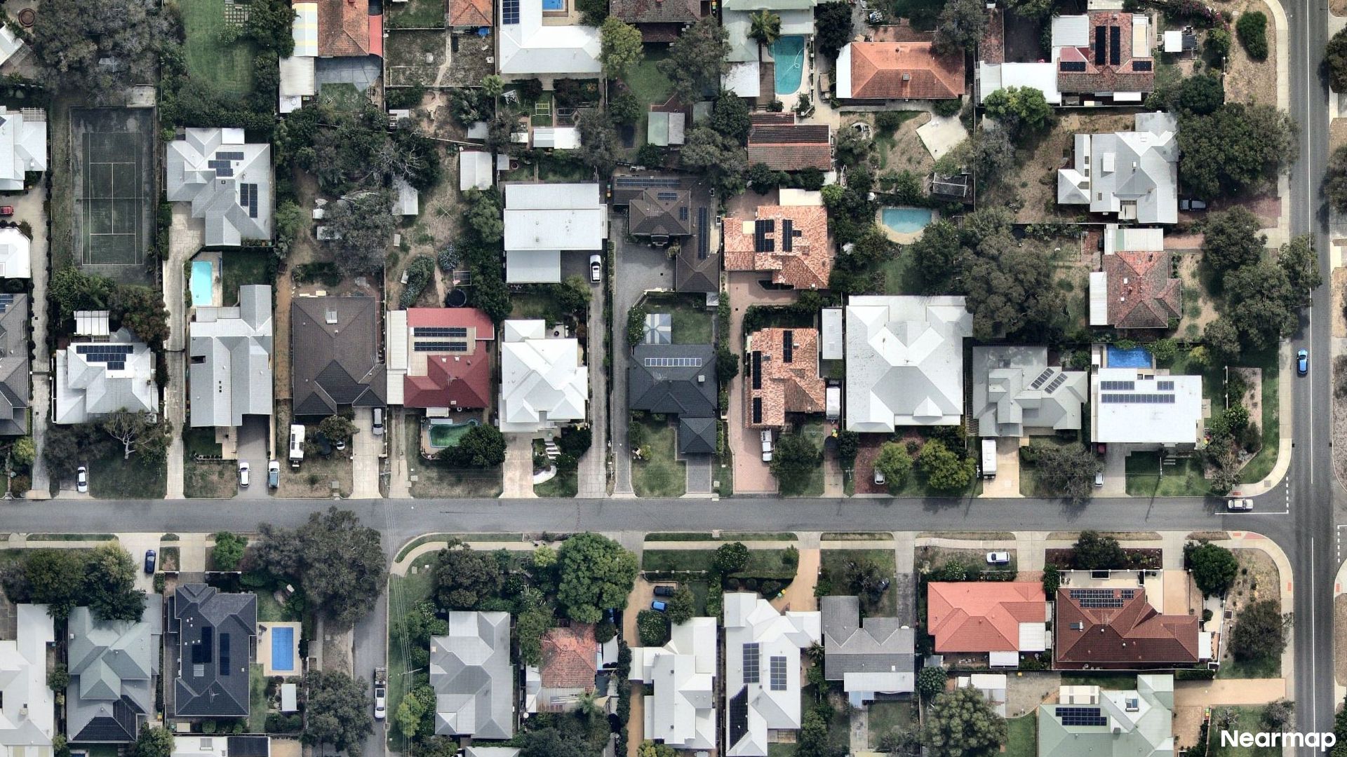 Vertical aerial view