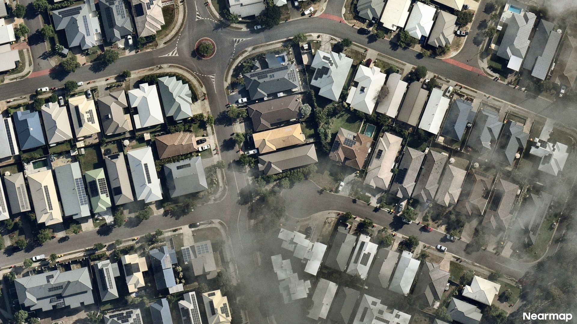 Vertical aerial view