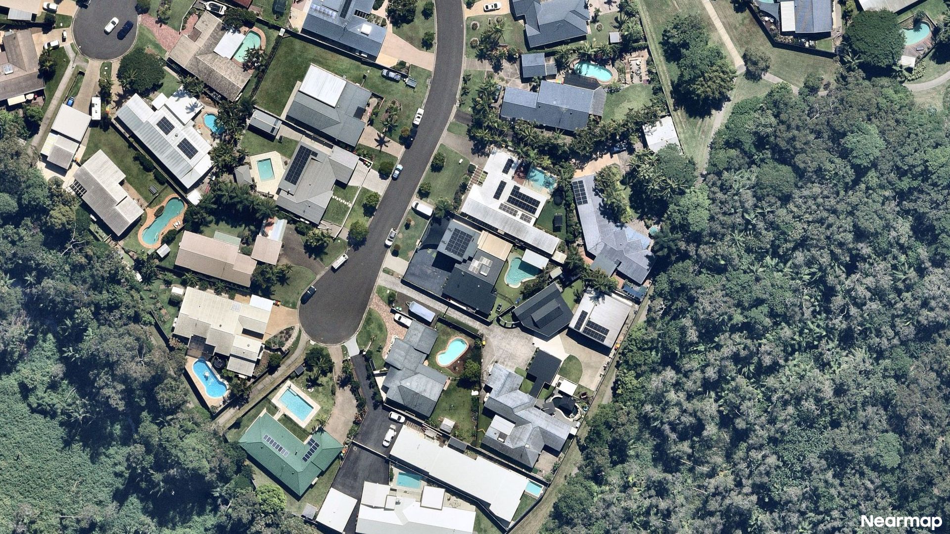 Vertical aerial view