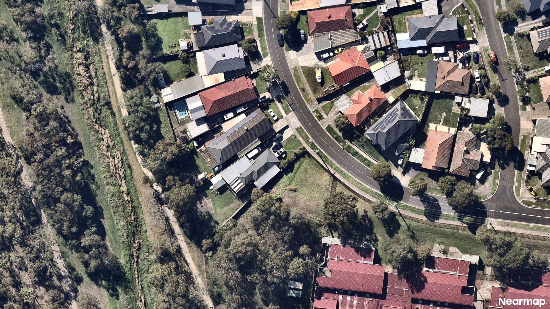 Vertical aerial view