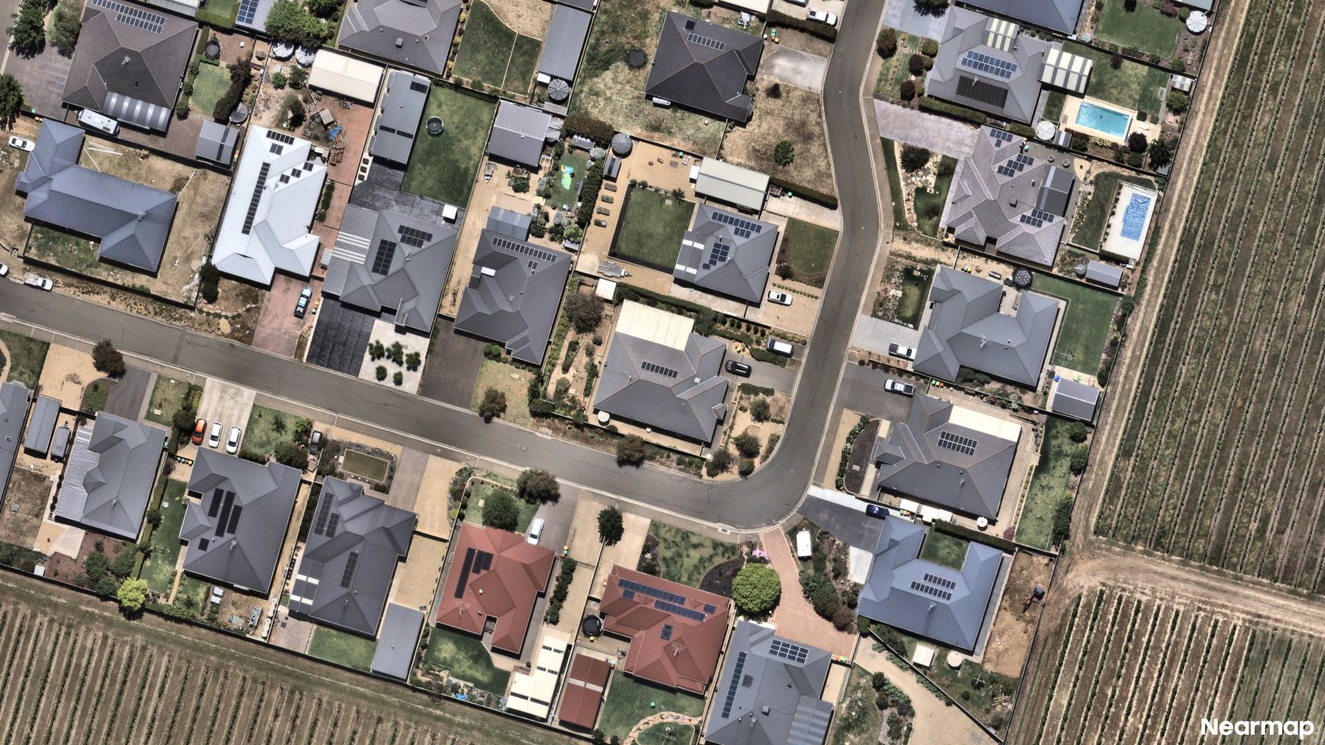 Vertical aerial view