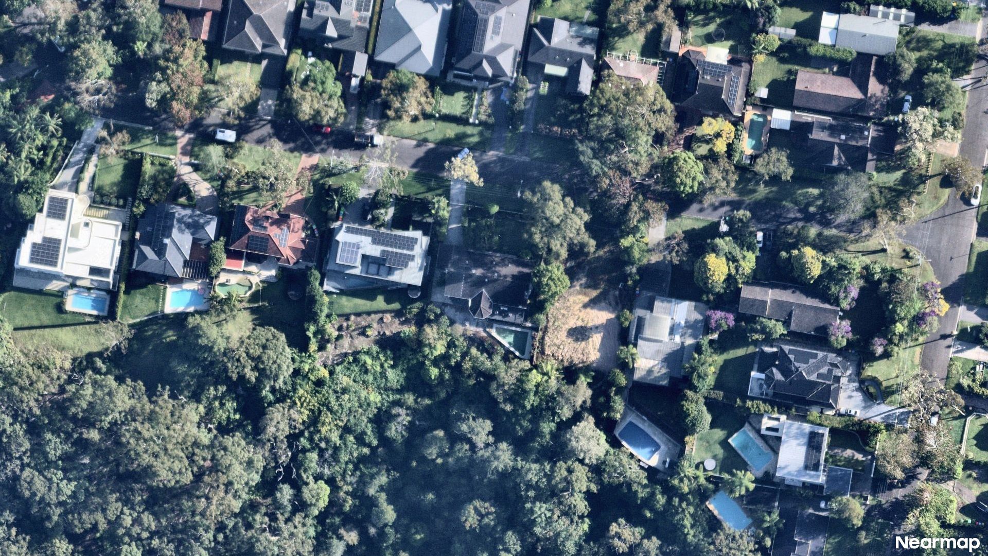 Vertical aerial view
