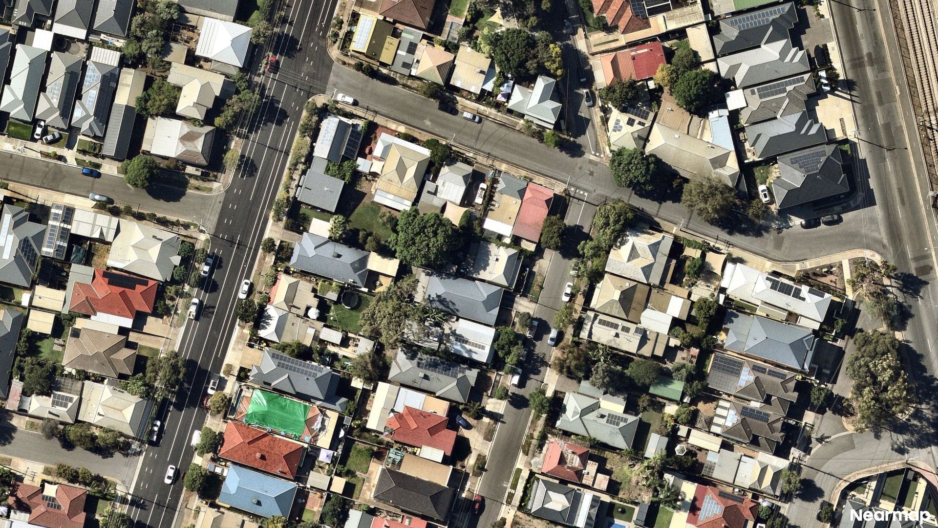 Vertical aerial view