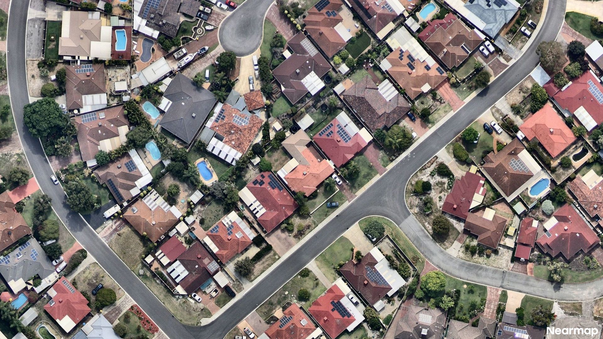 Vertical aerial view