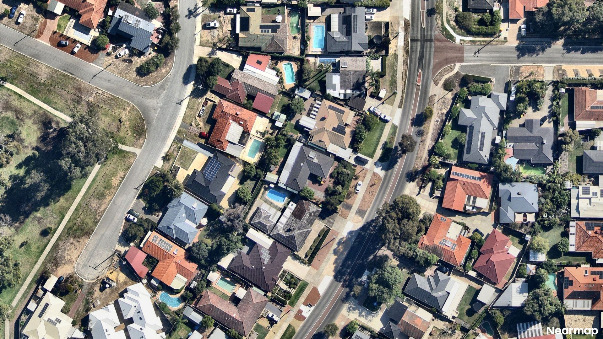 Vertical aerial view