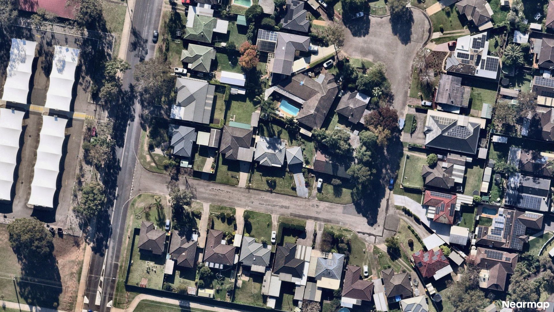 Vertical aerial view
