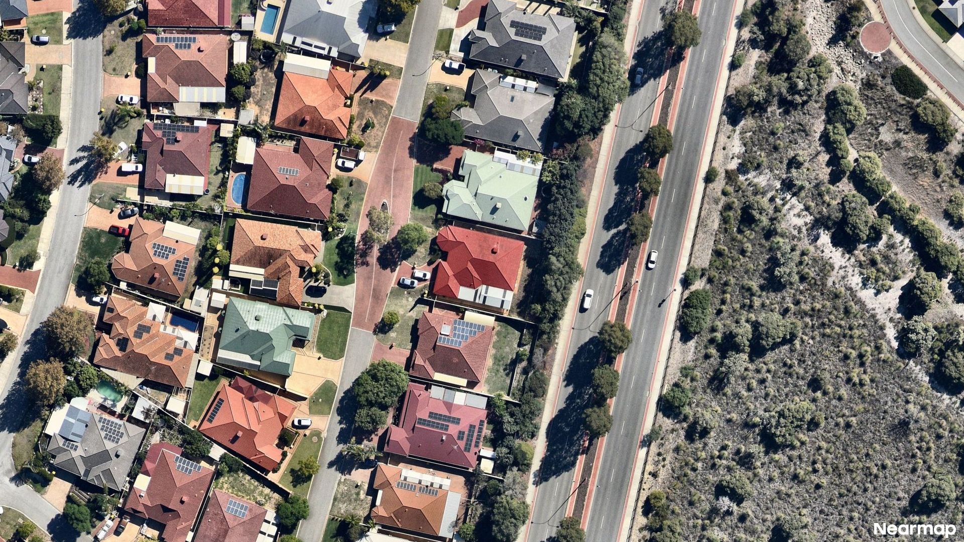 Vertical aerial view