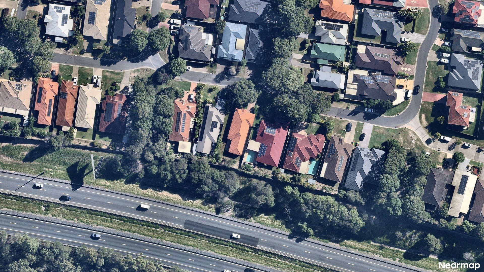 Vertical aerial view