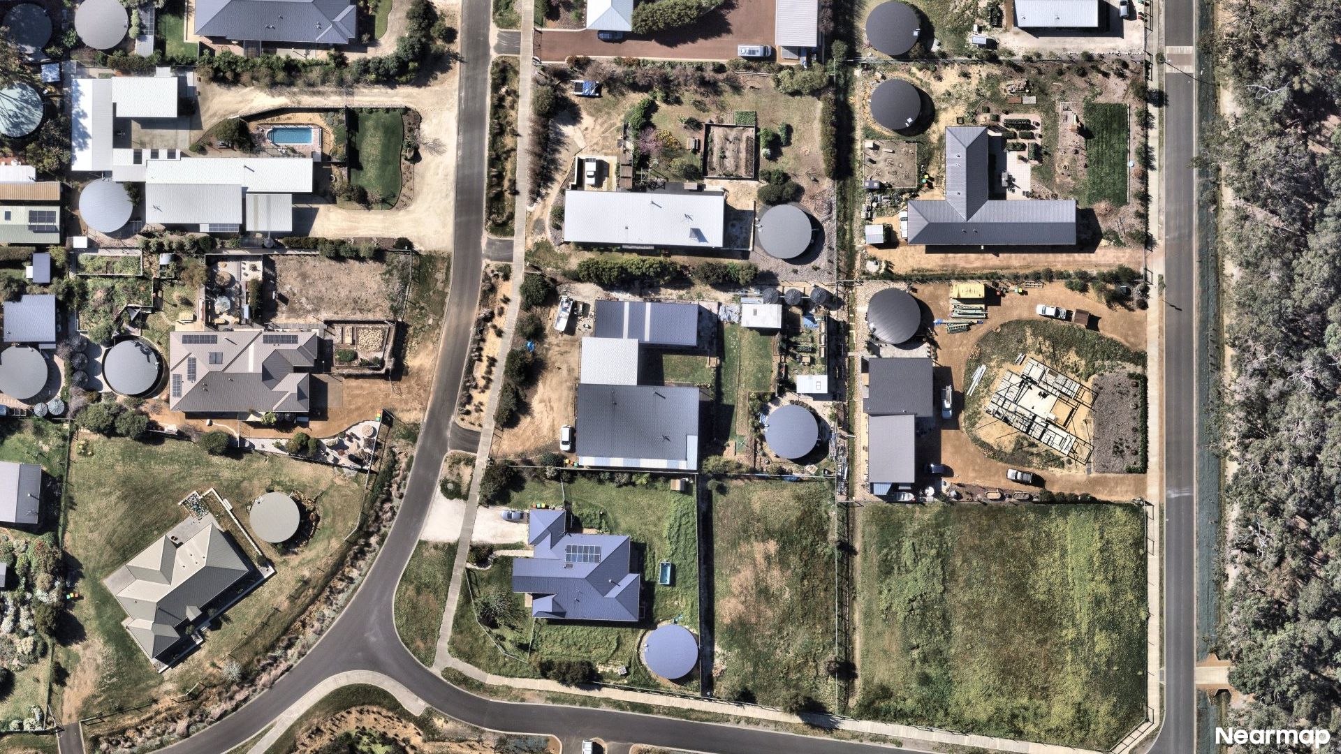 Vertical aerial view