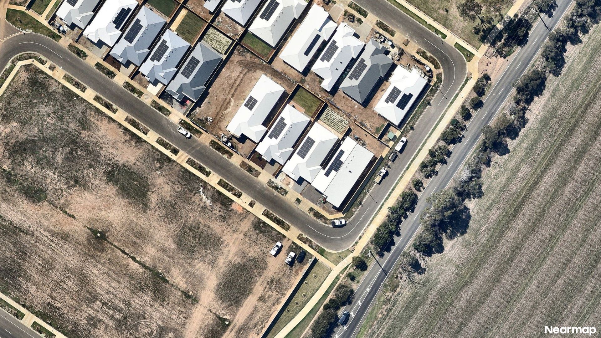 Vertical aerial view