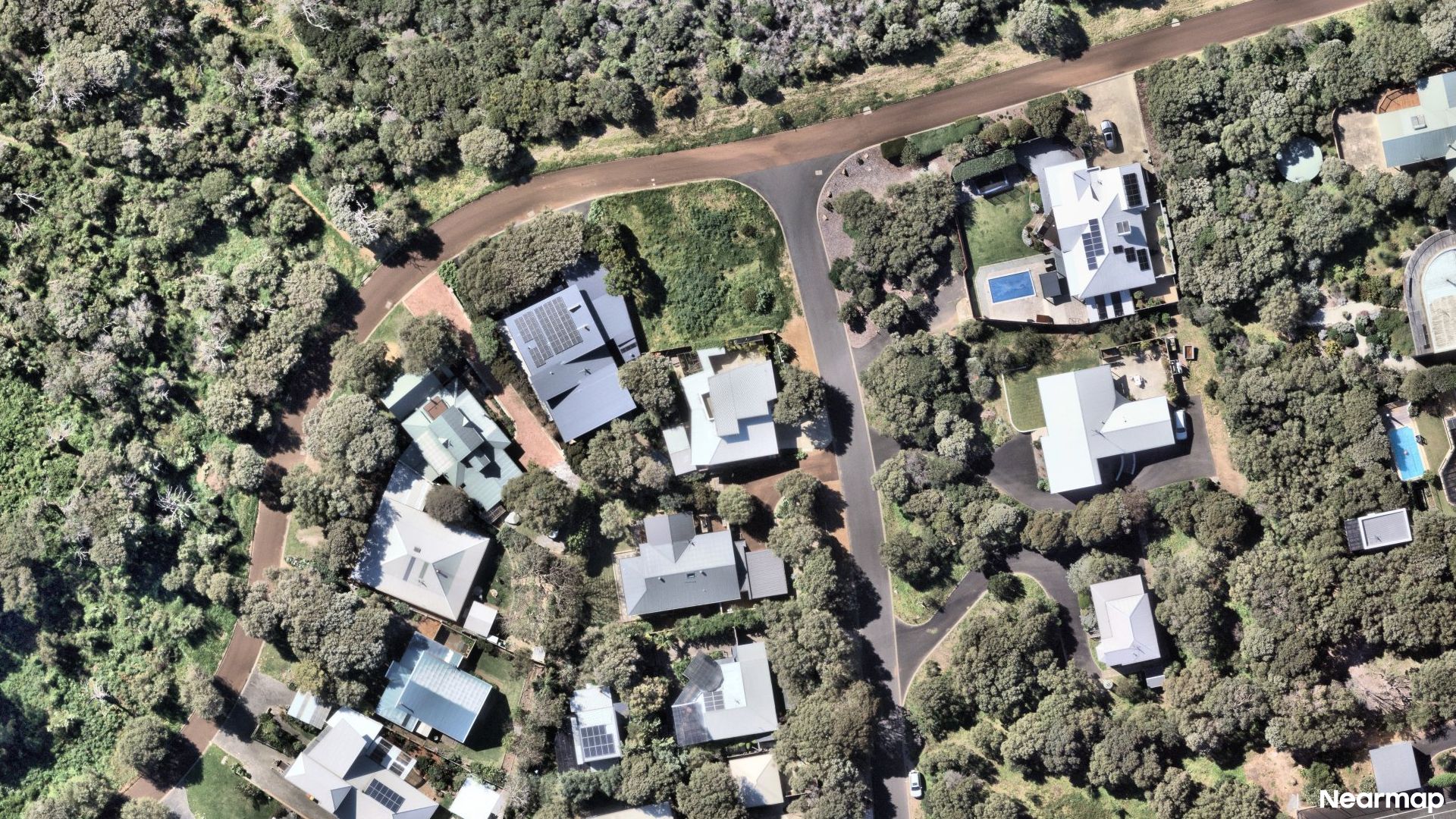 Vertical aerial view