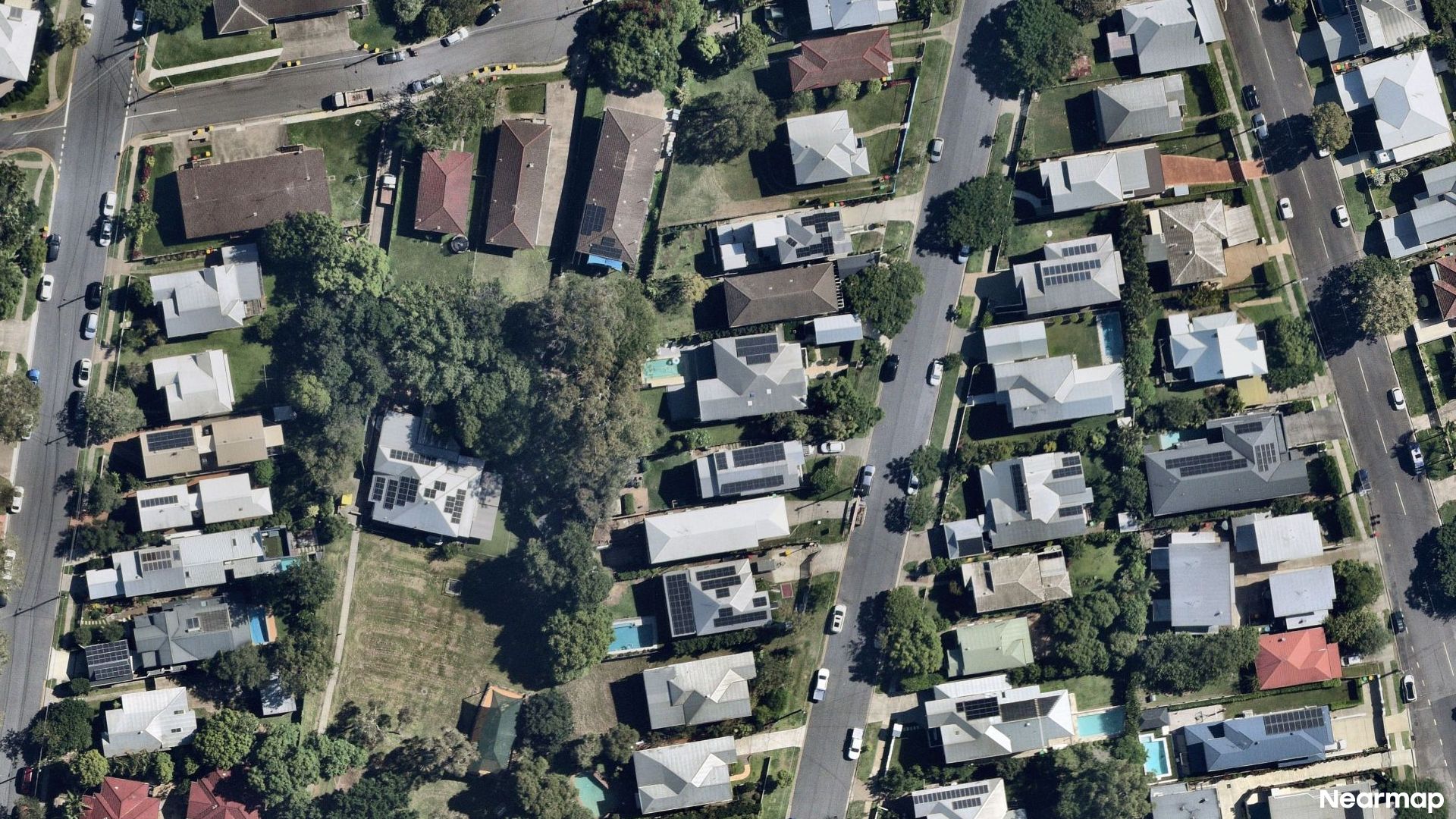 Vertical aerial view