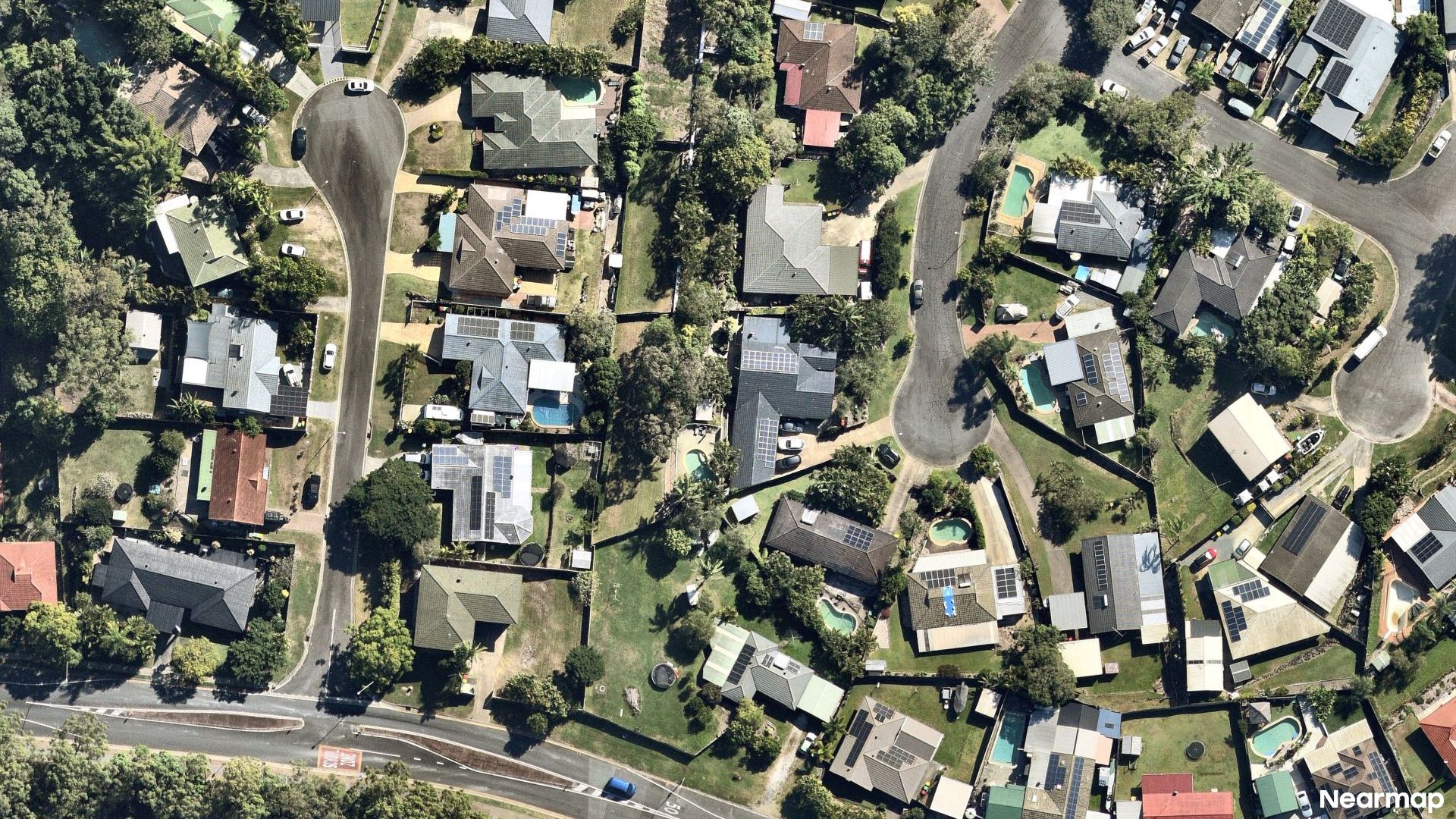 Vertical aerial view