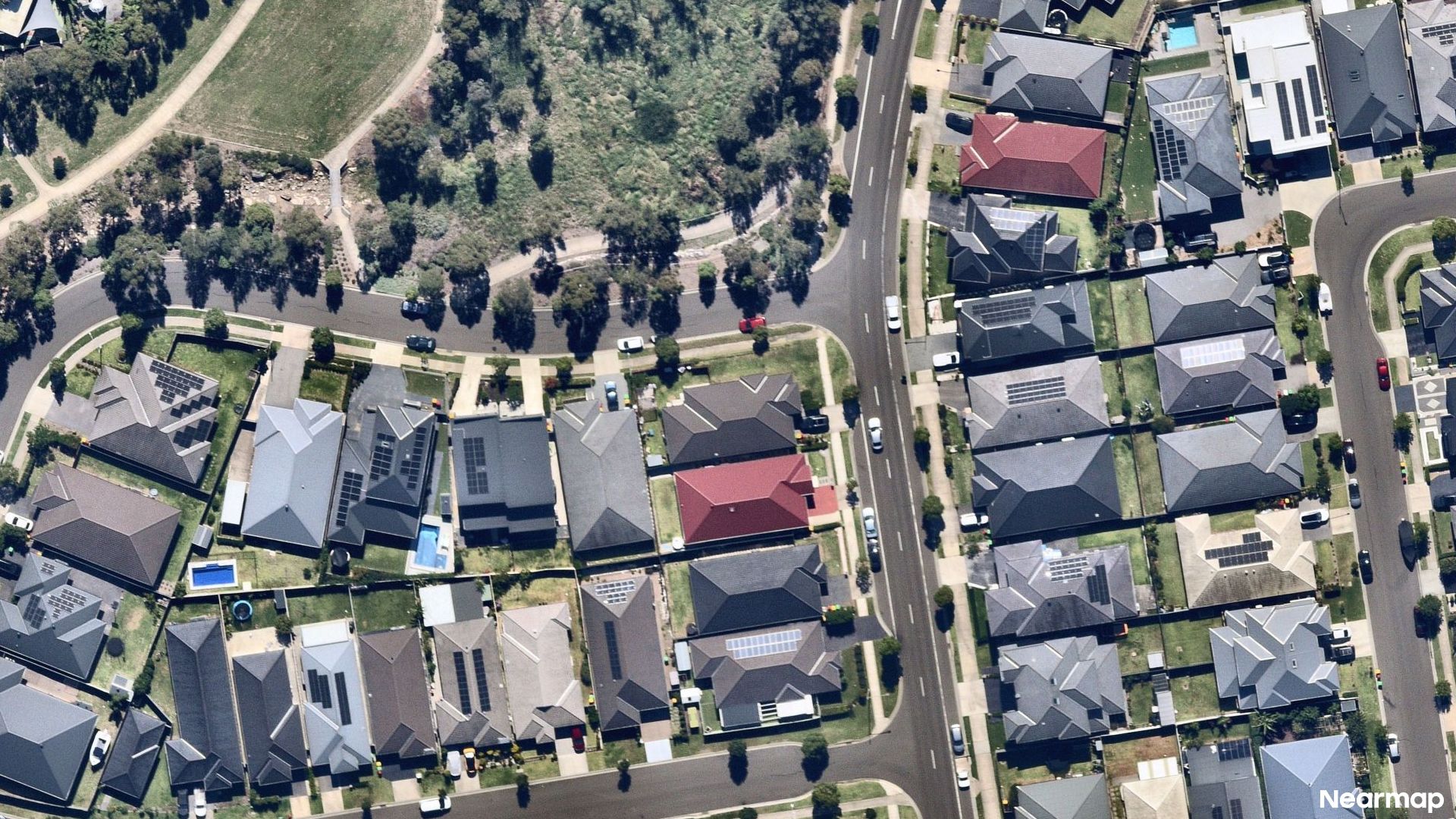Vertical aerial view