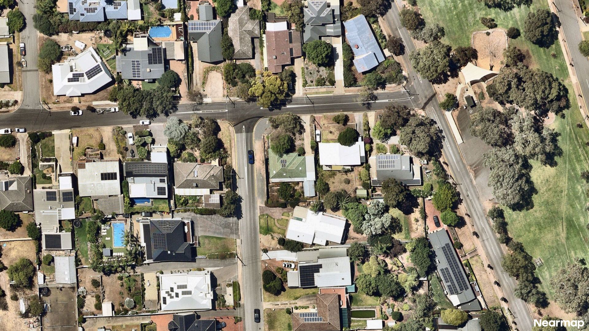 Vertical aerial view