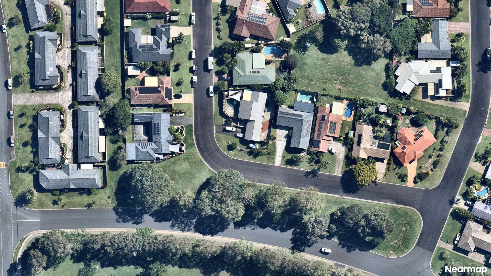 Vertical aerial view