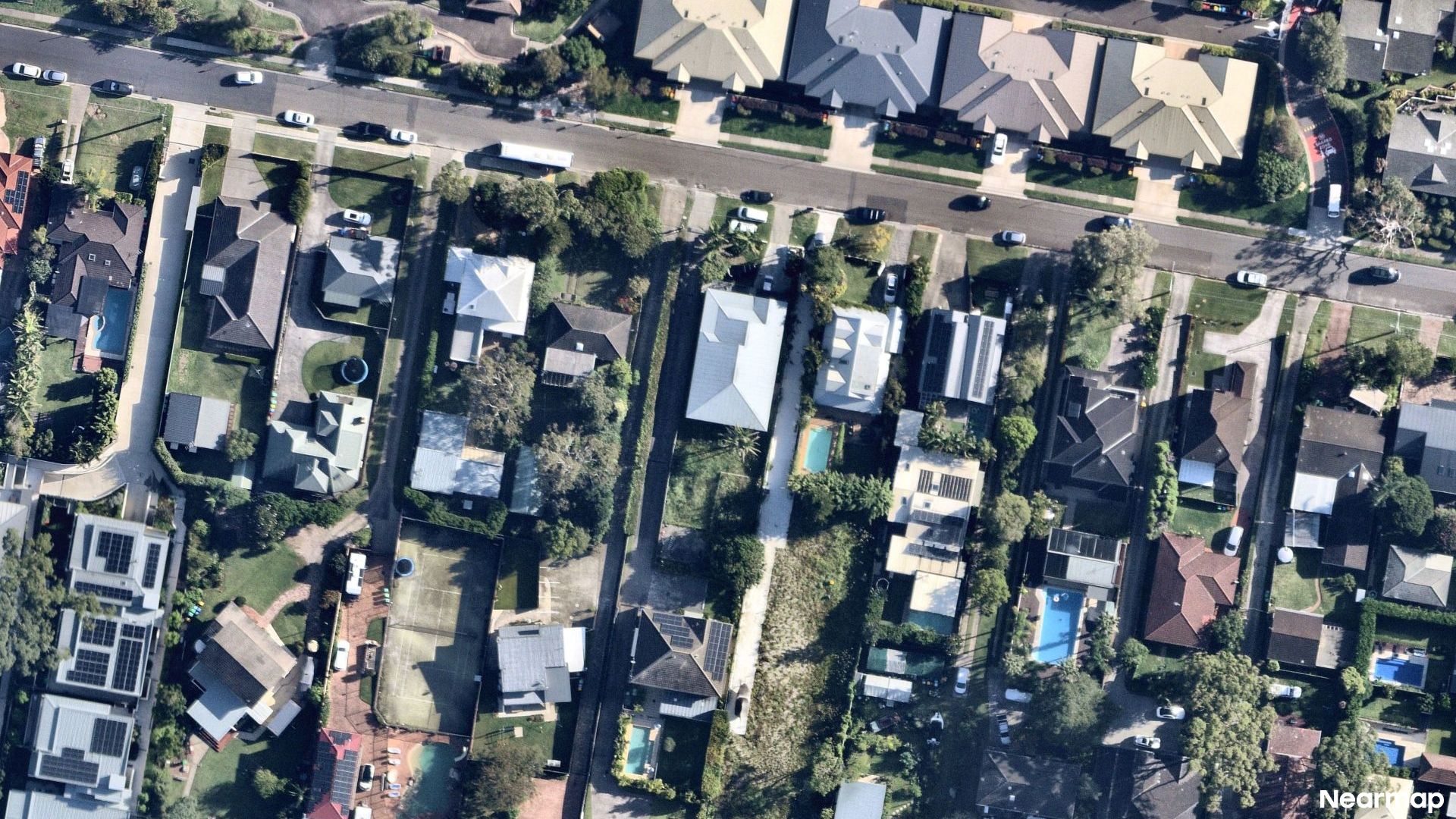 Vertical aerial view
