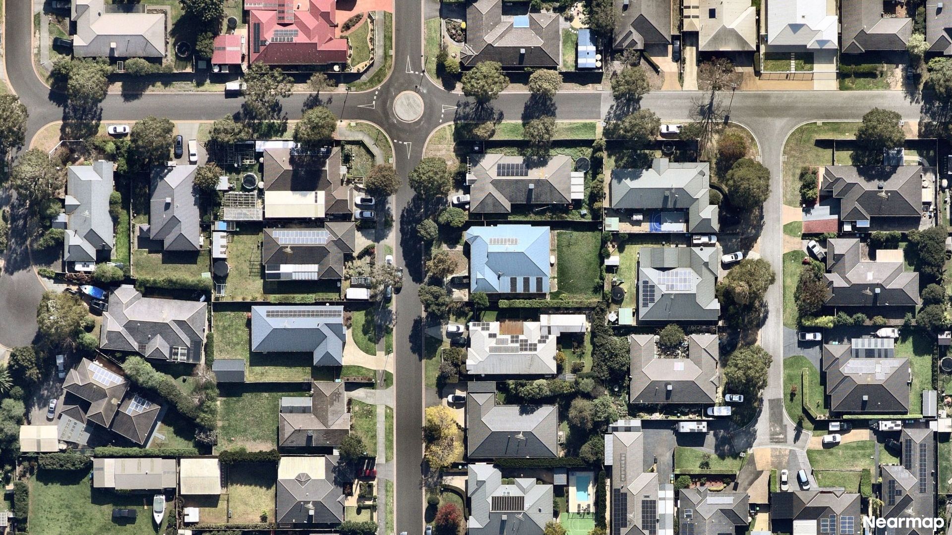 Vertical aerial view