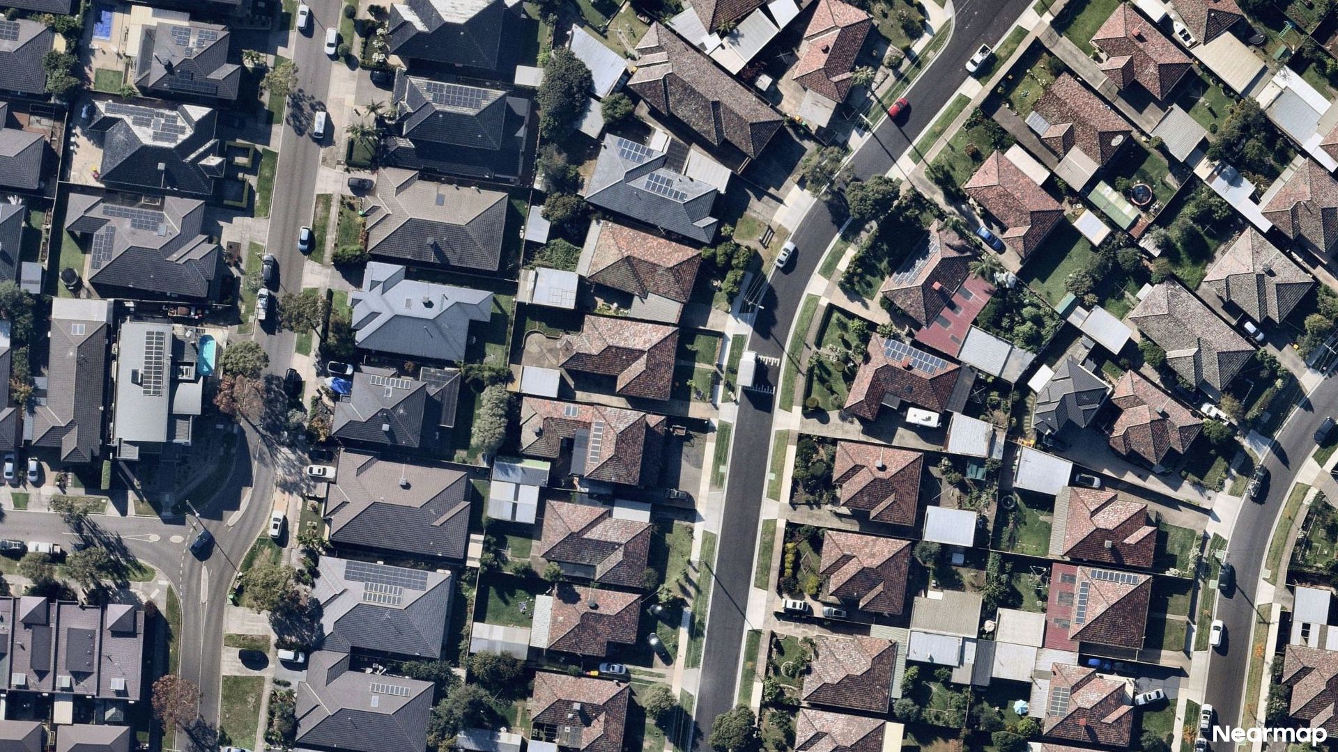 Vertical aerial view