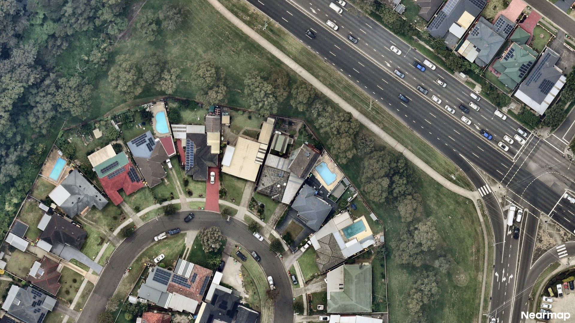 Vertical aerial view
