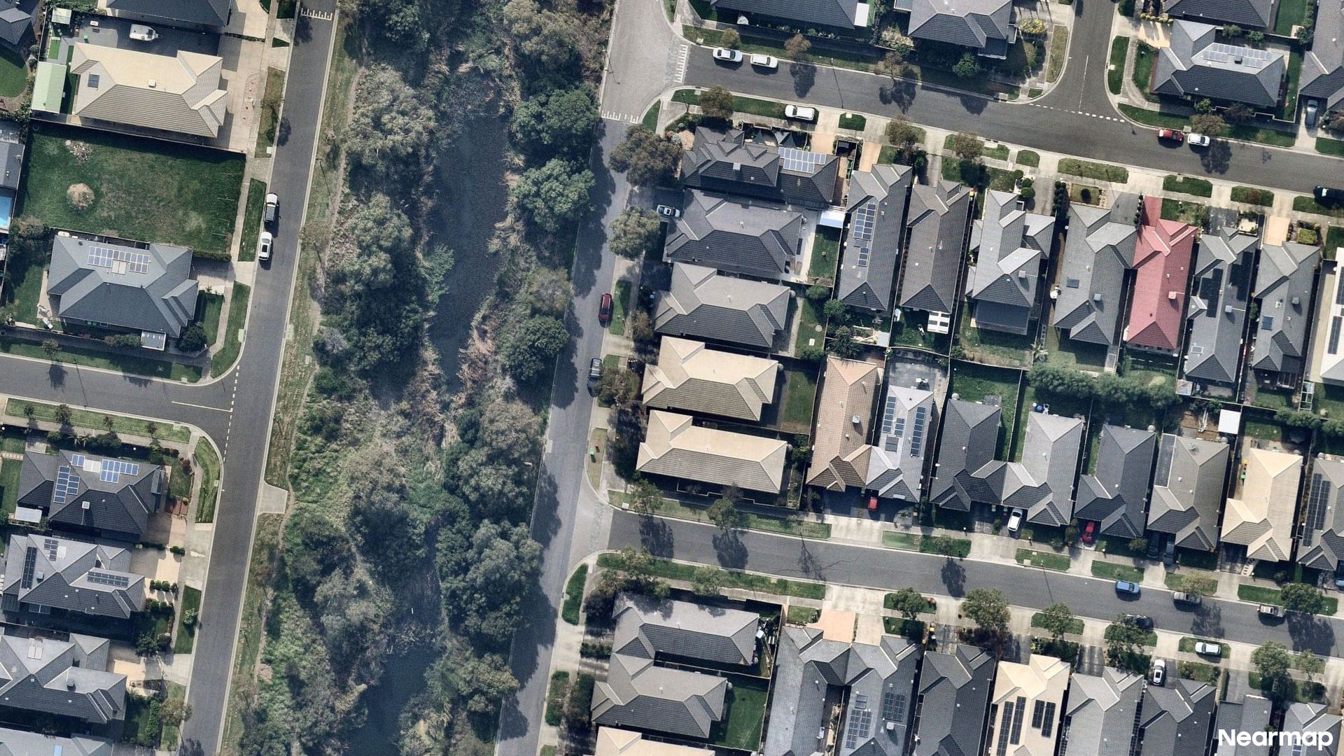 Vertical aerial view