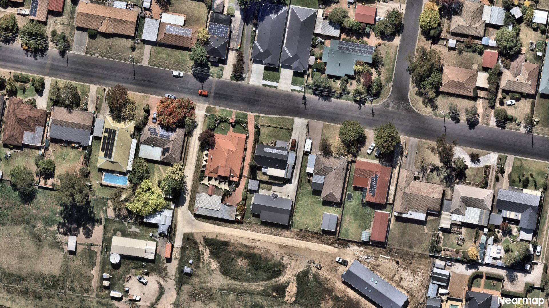 Vertical aerial view