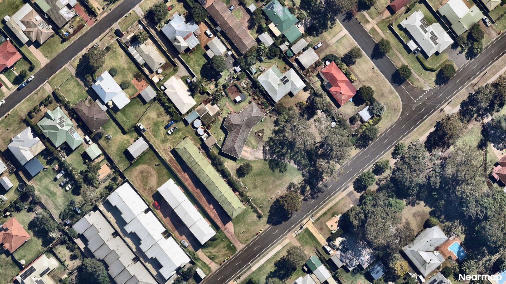 Vertical aerial view