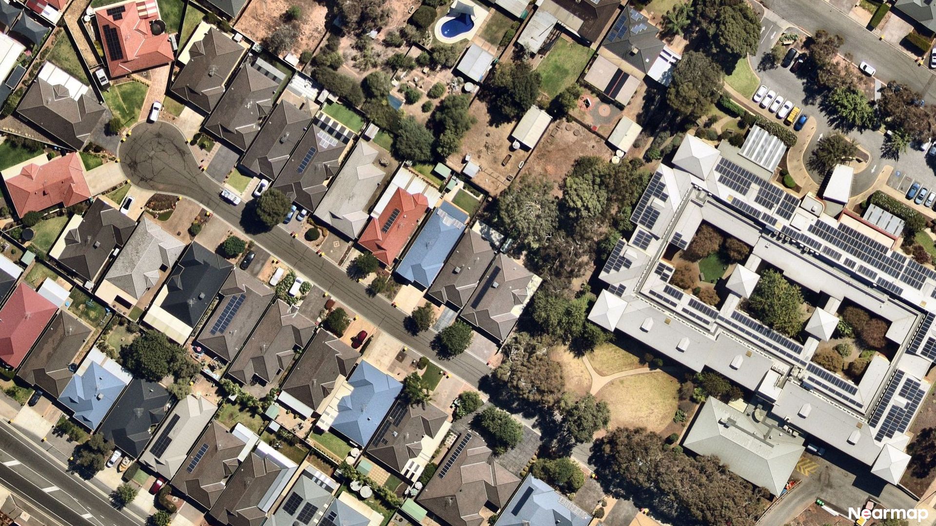 Vertical aerial view