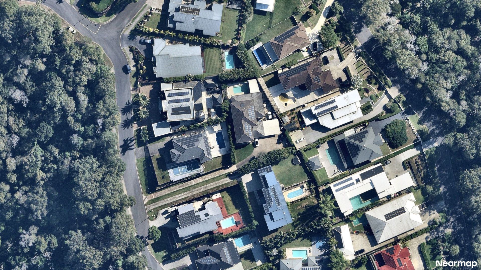 Vertical aerial view