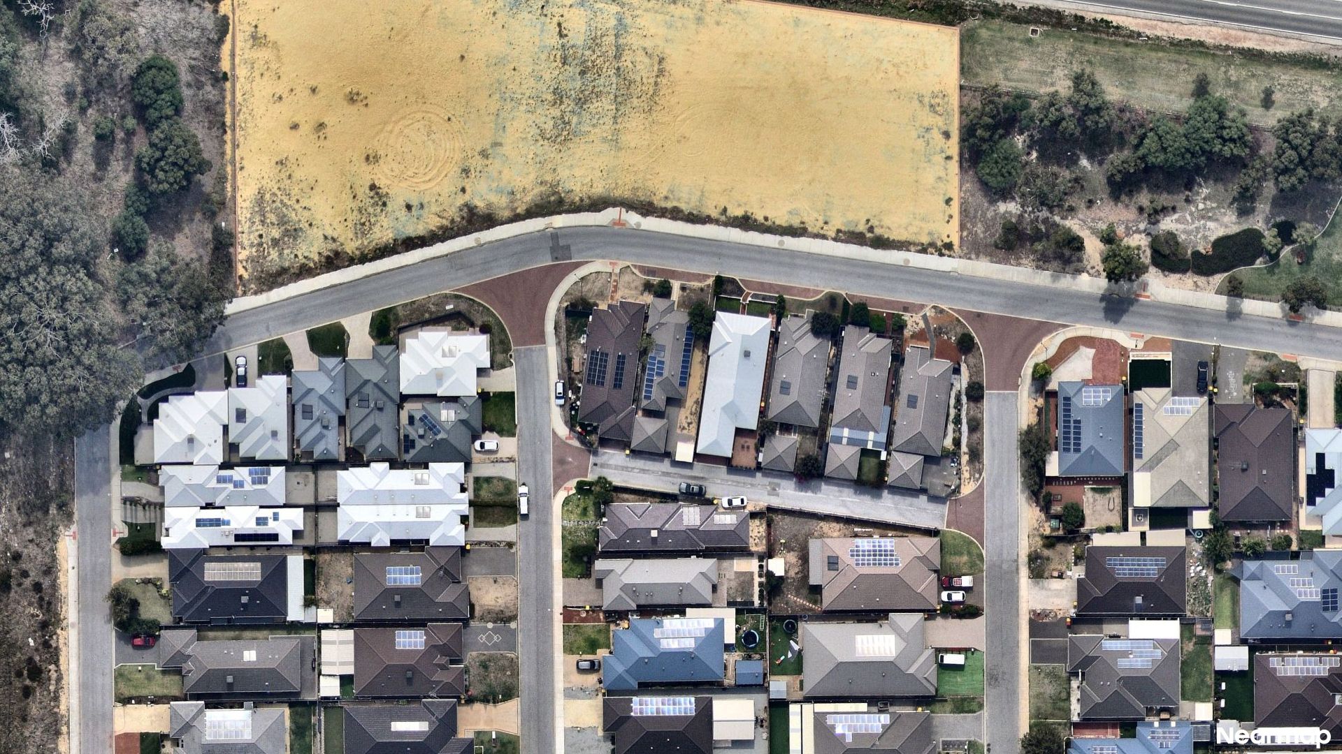 Vertical aerial view