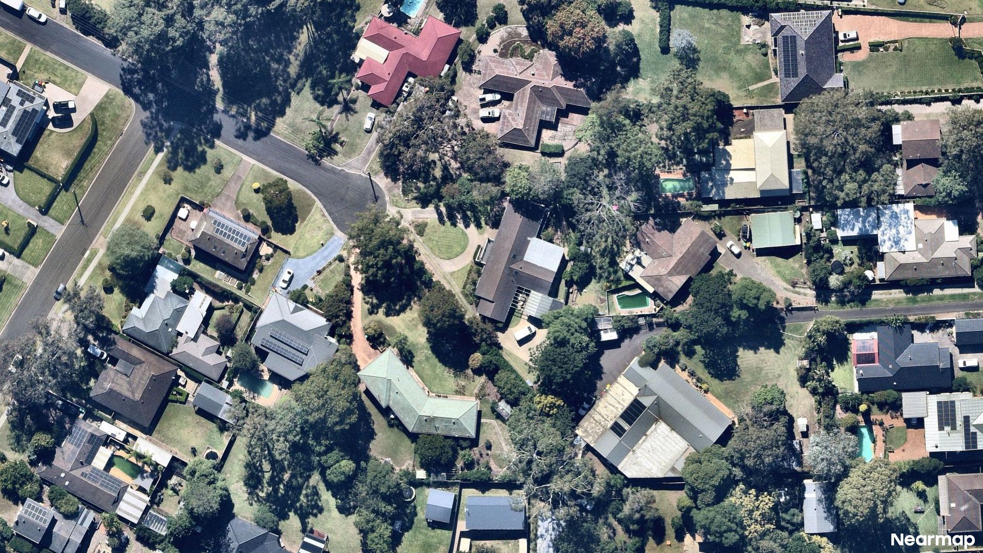 Vertical aerial view