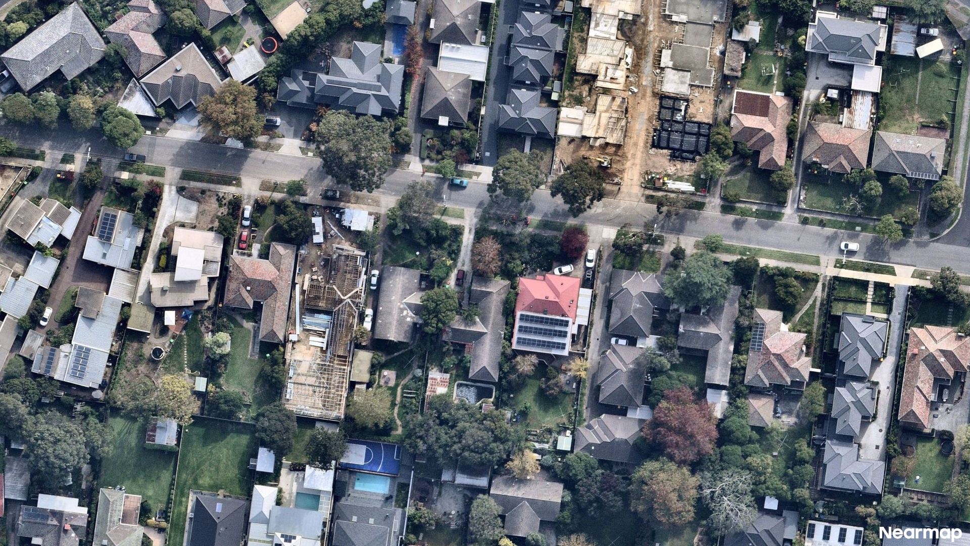 Vertical aerial view