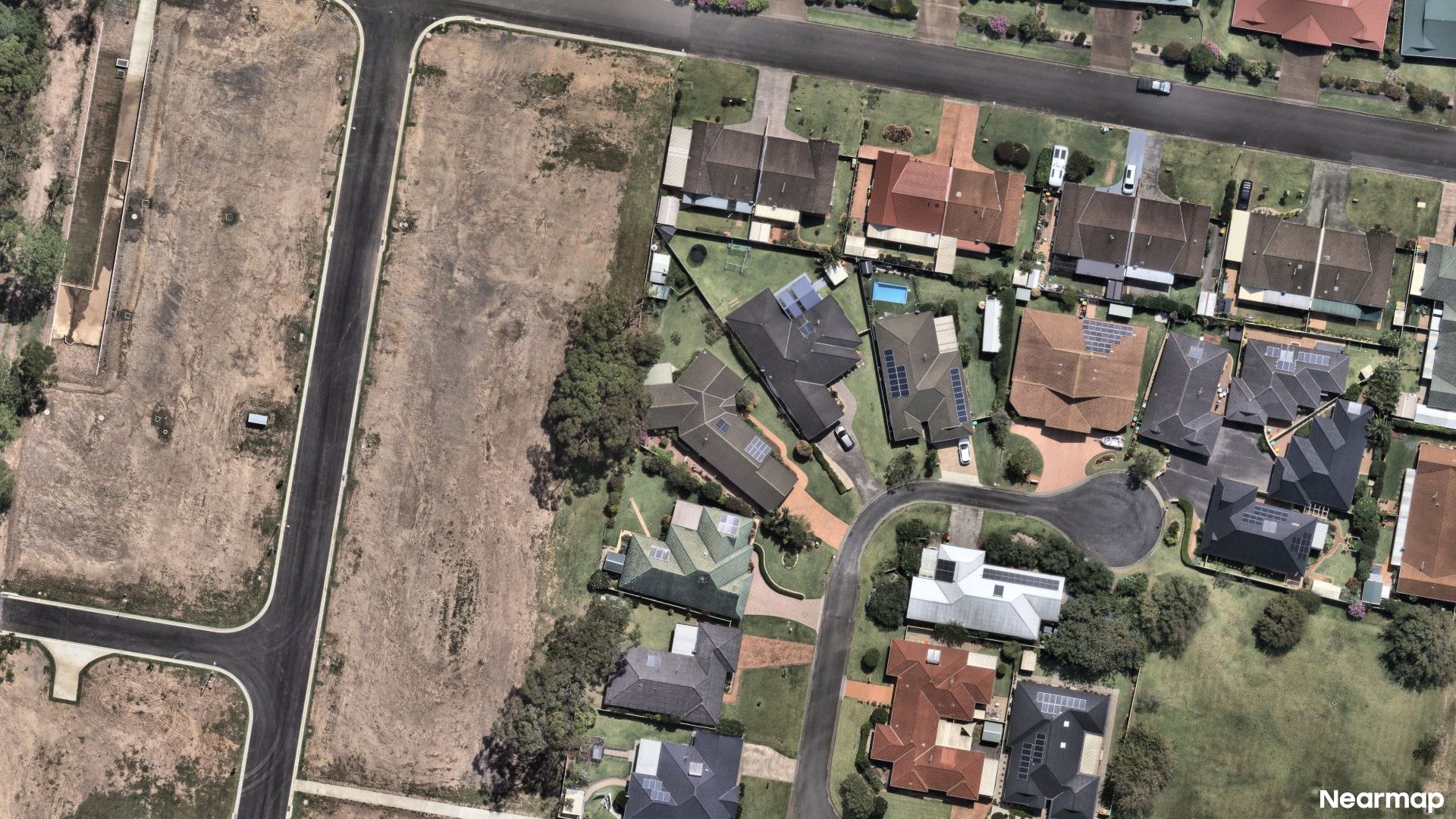 Vertical aerial view
