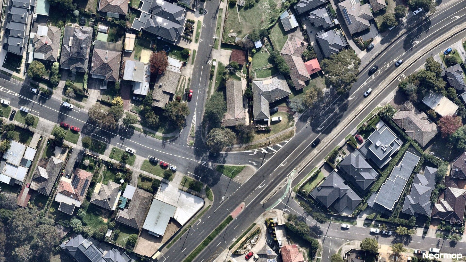 Vertical aerial view