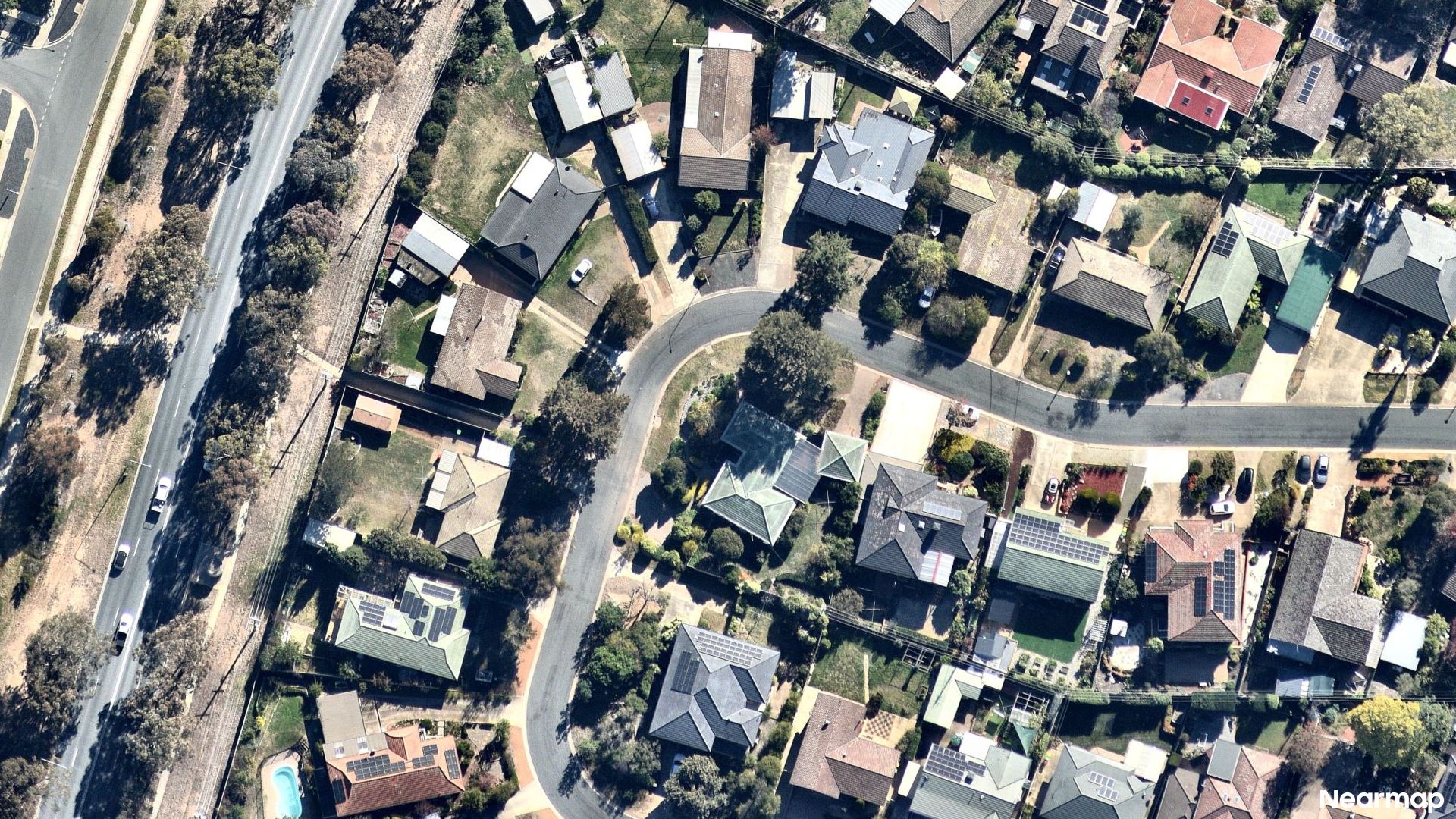 Vertical aerial view