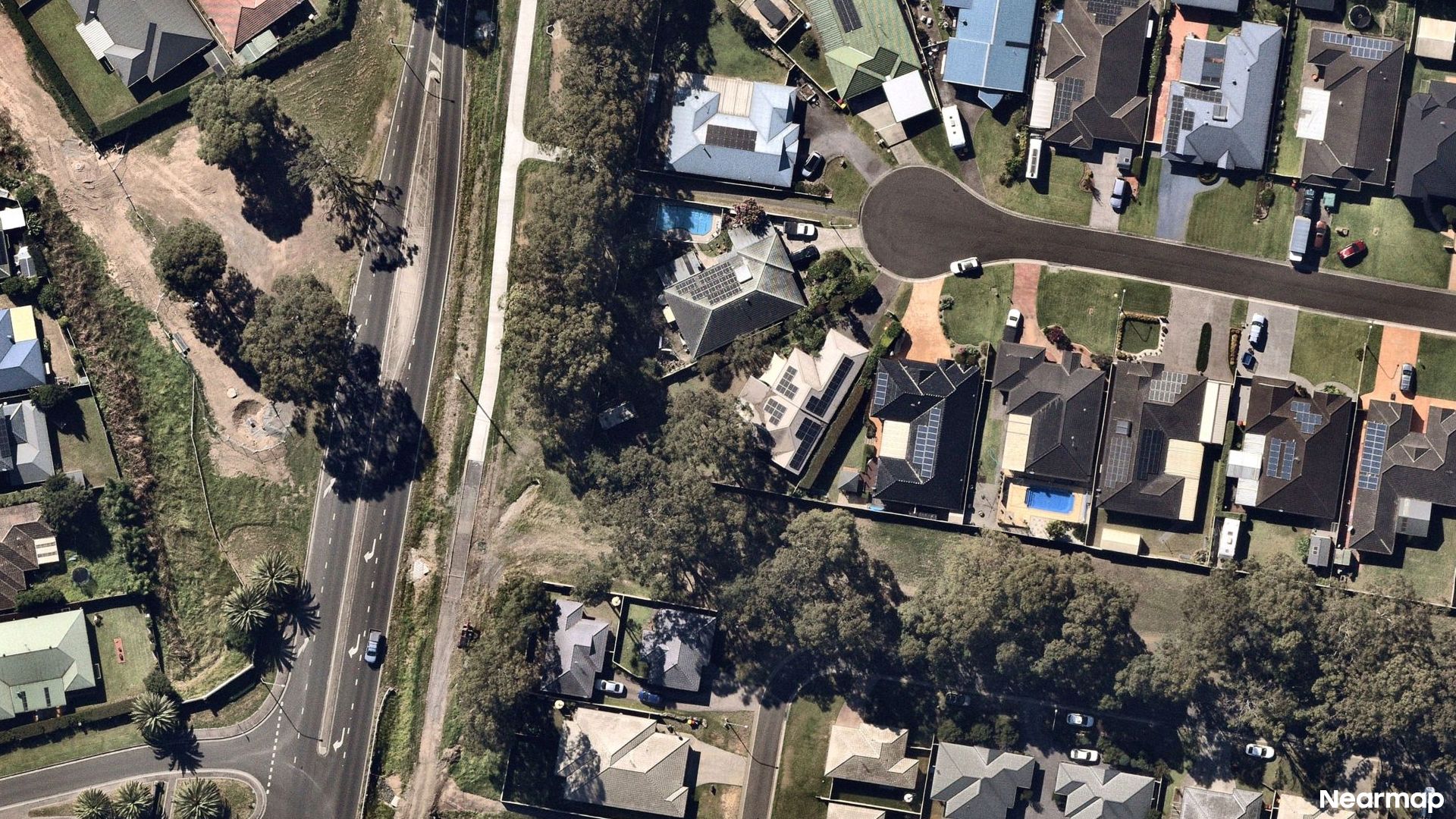 Vertical aerial view