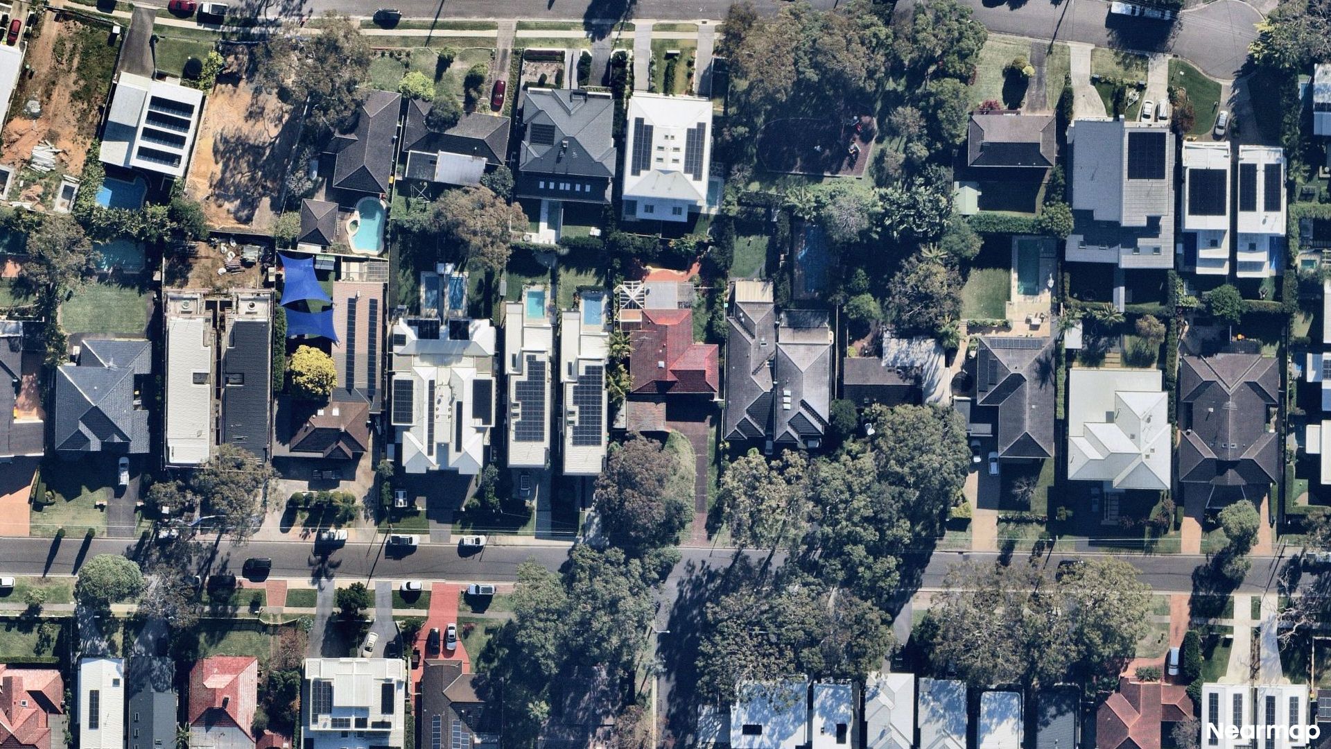 Vertical aerial view