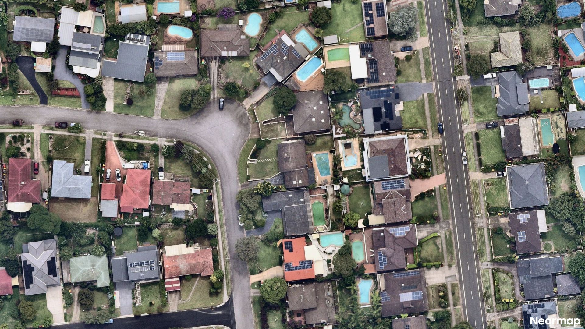 Vertical aerial view
