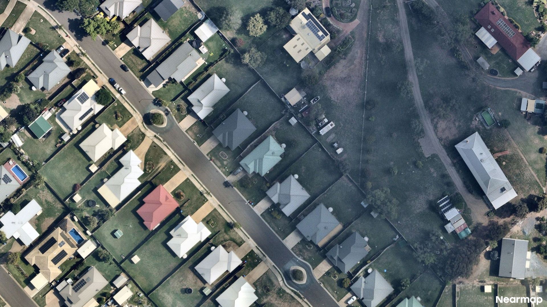 Vertical aerial view