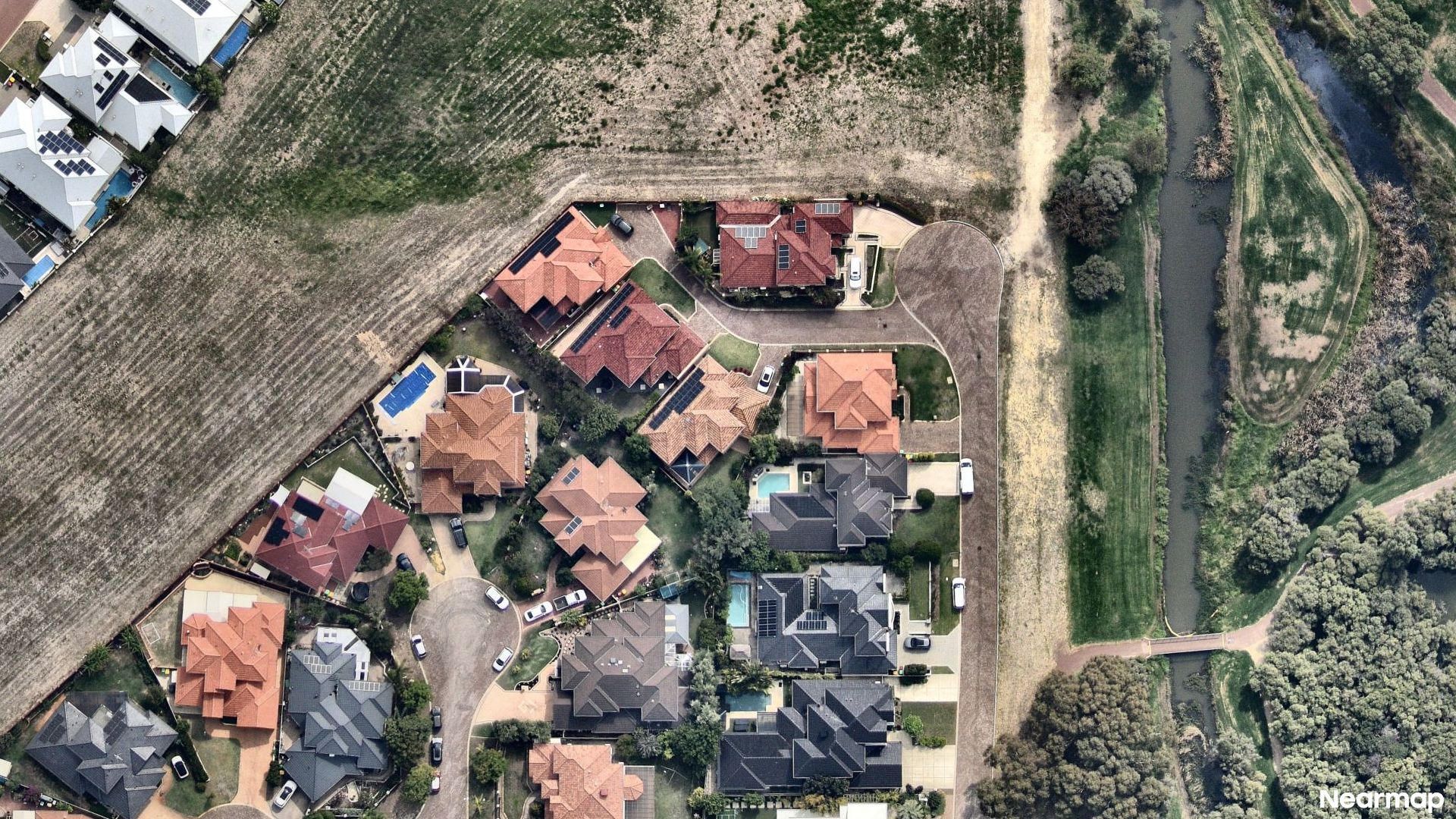 Vertical aerial view