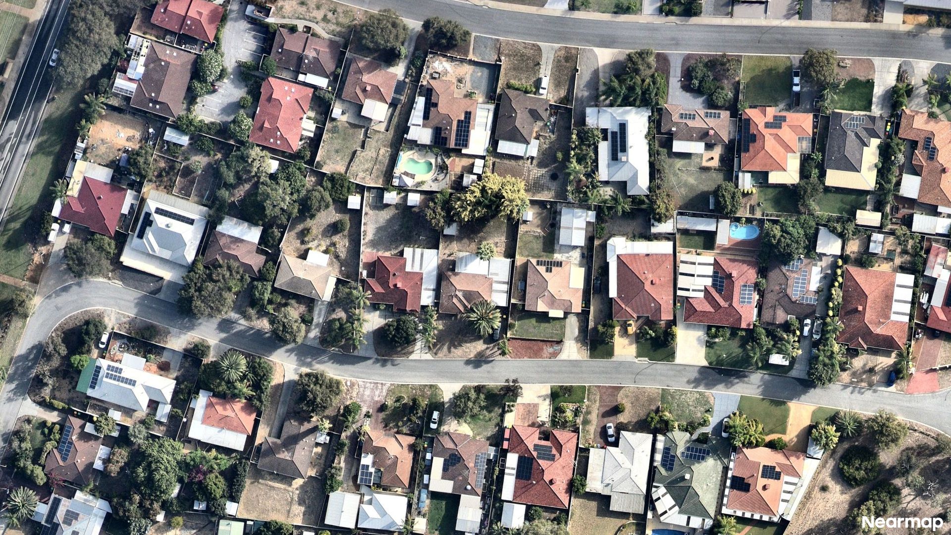 Vertical aerial view