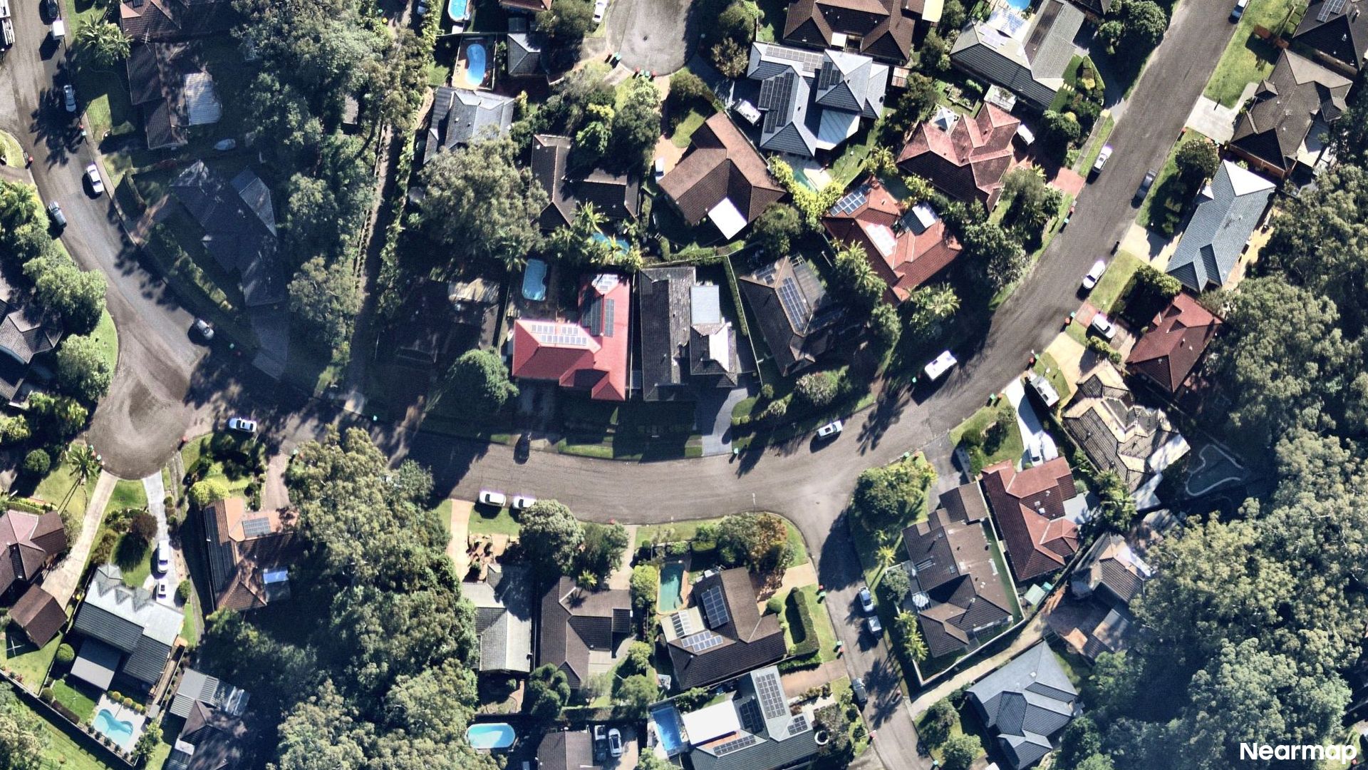 Vertical aerial view