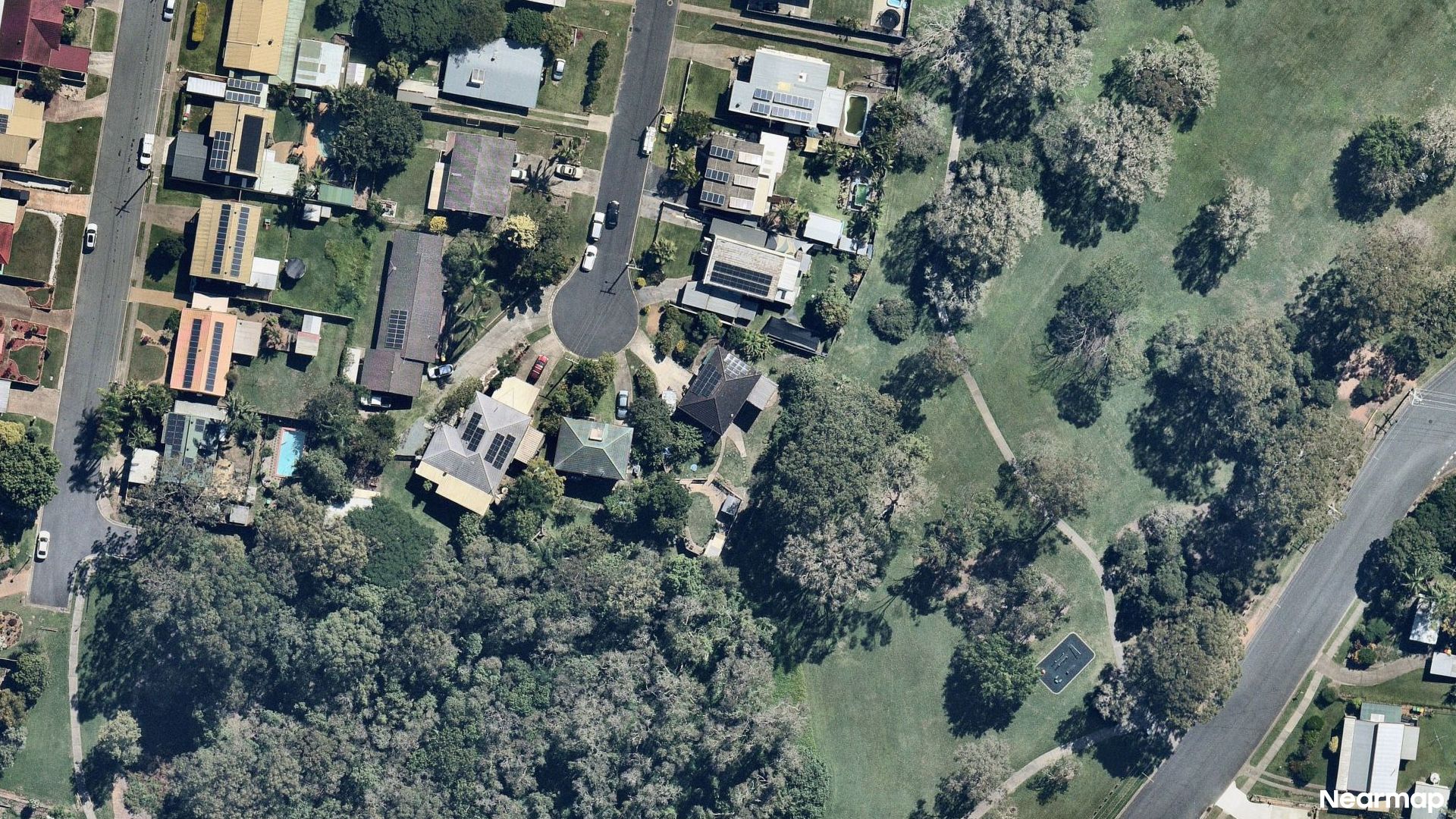 Vertical aerial view