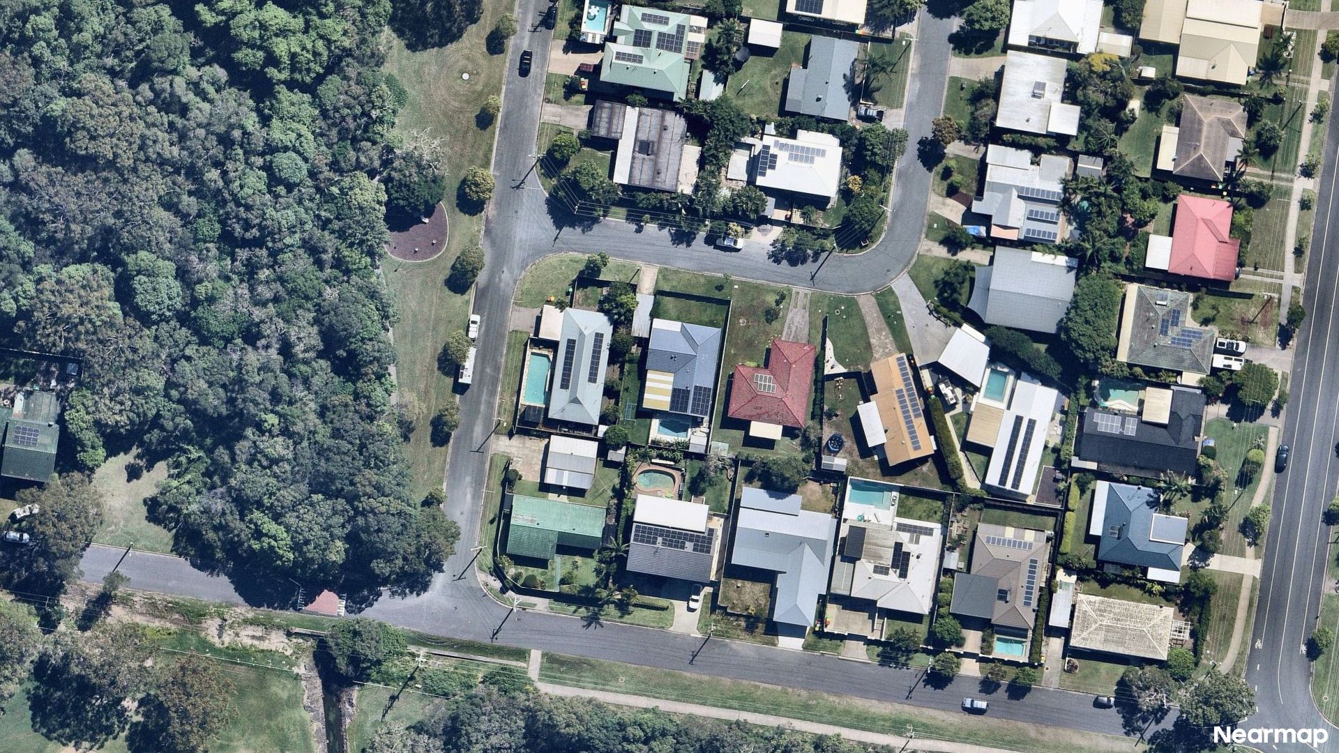 Vertical aerial view