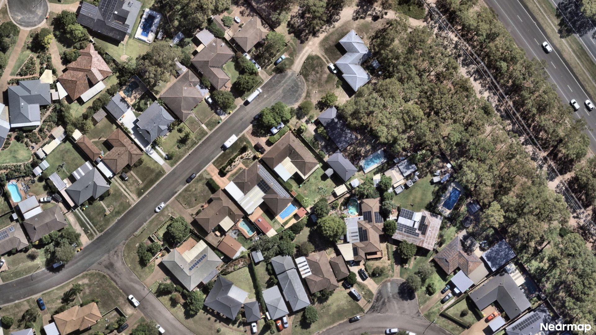 Vertical aerial view