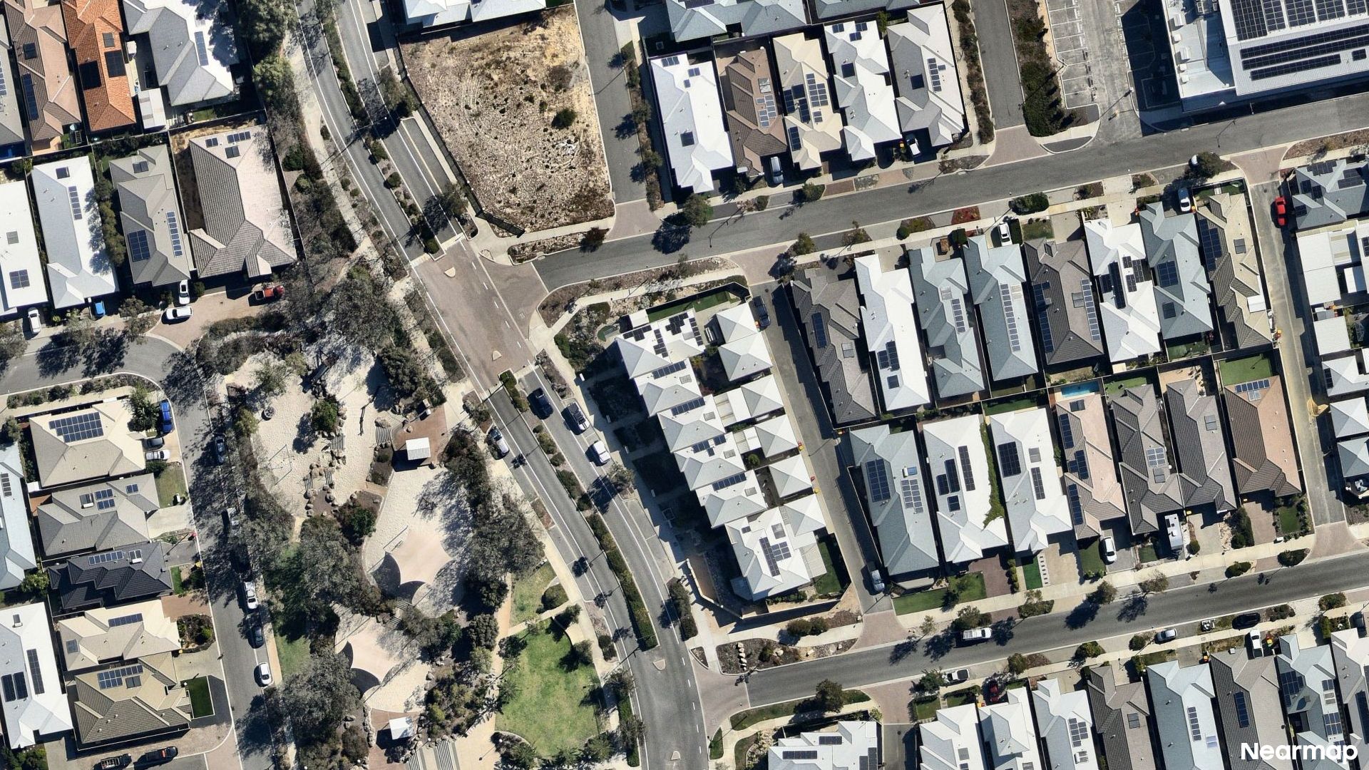 Vertical aerial view