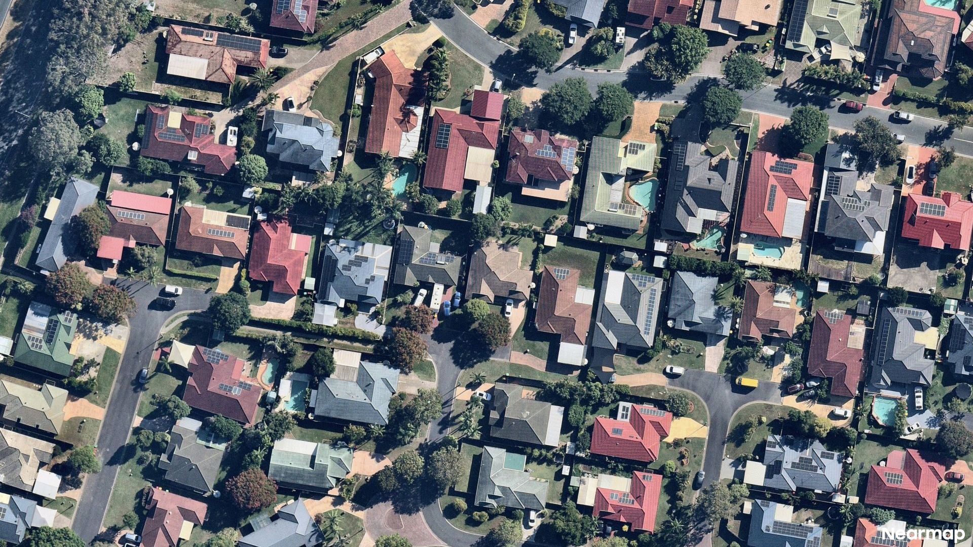 Vertical aerial view