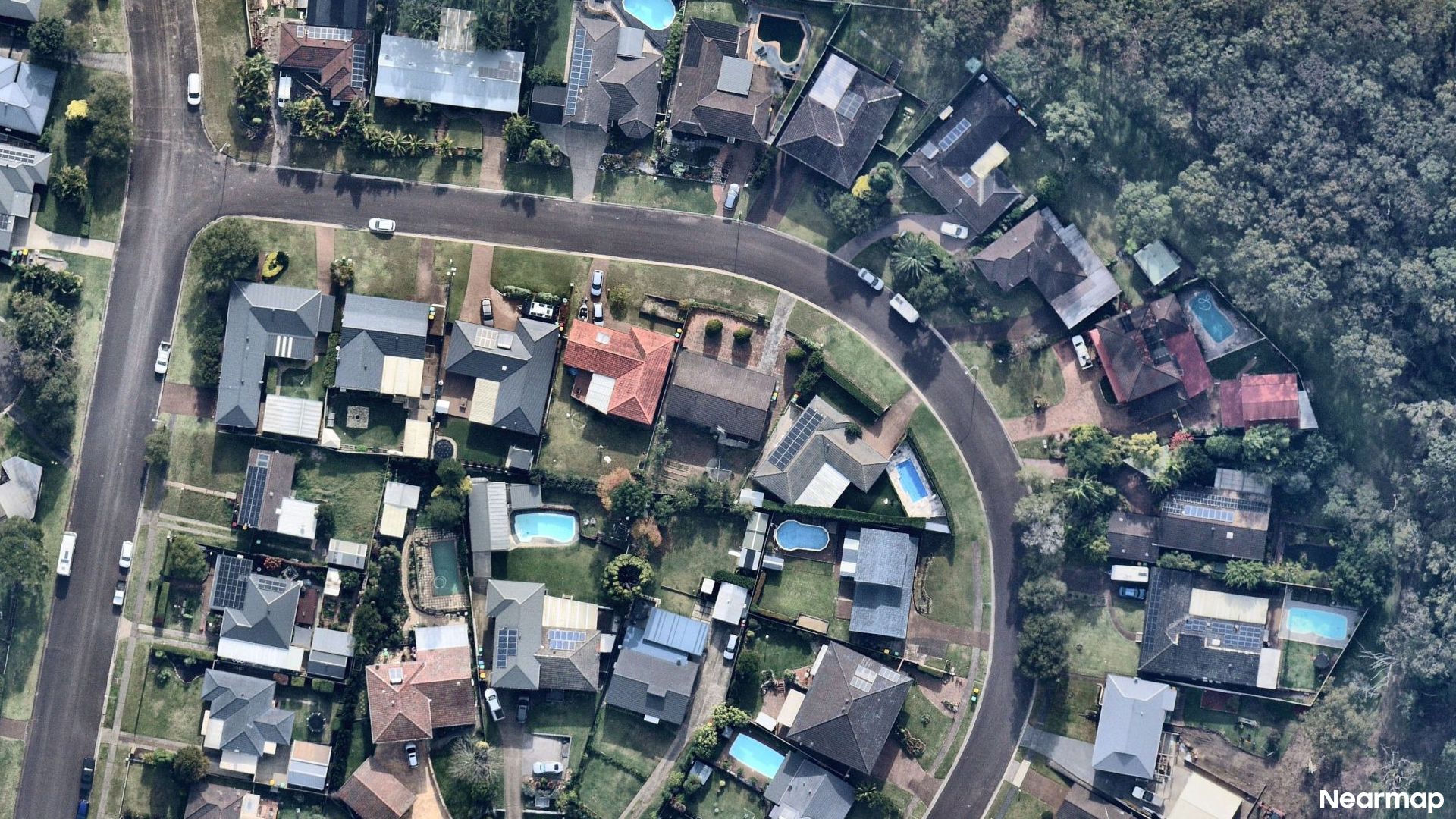 Vertical aerial view