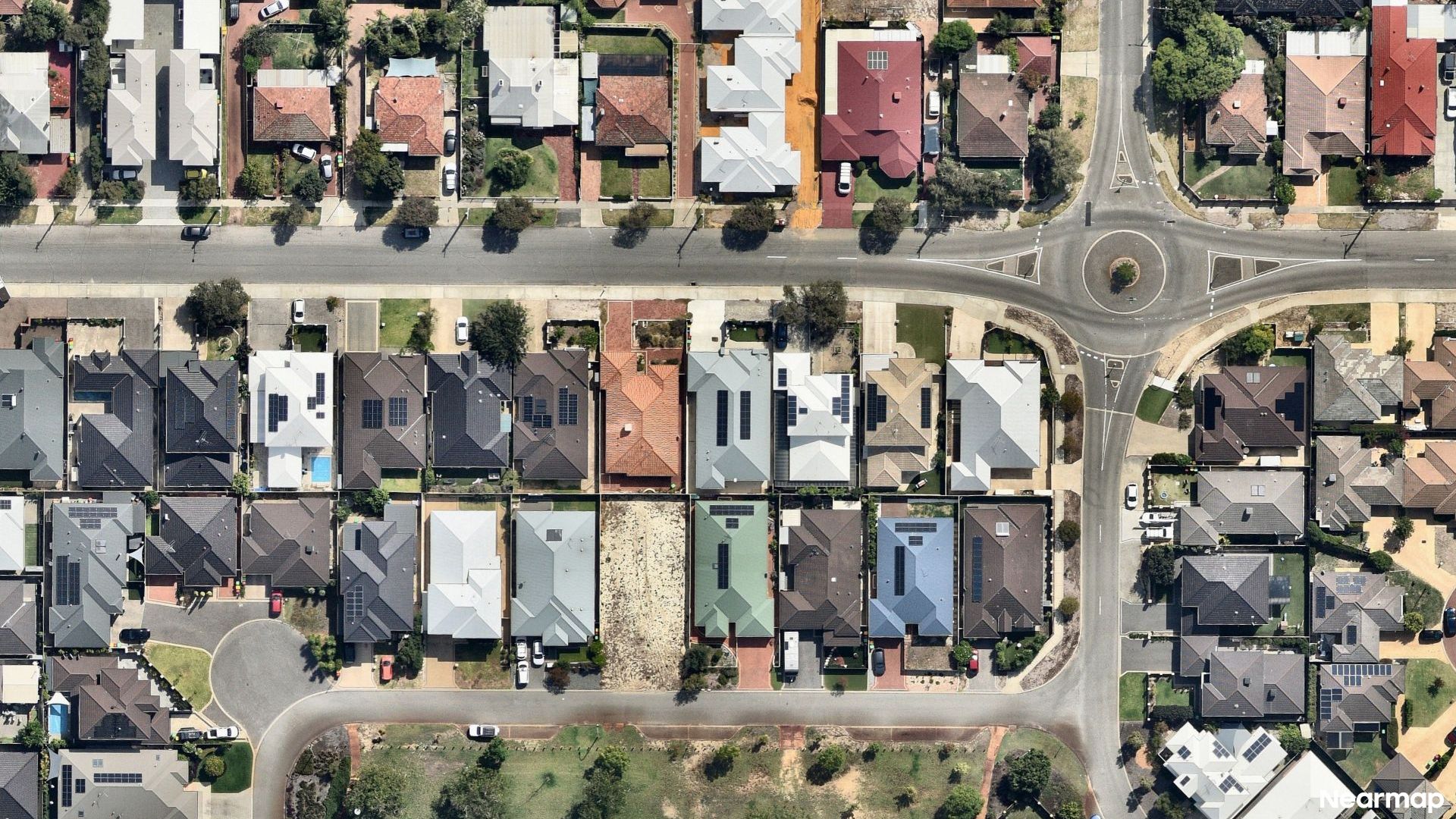 Vertical aerial view